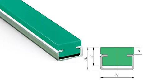 Направляющая цепи тип CF (Hc-6, B1-20, L-2000)