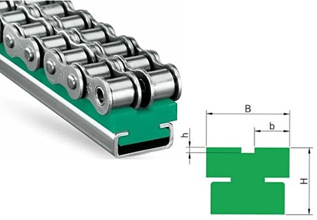 Направляющая цепи 06B-1 тип CT2 (15х15.7х2000)