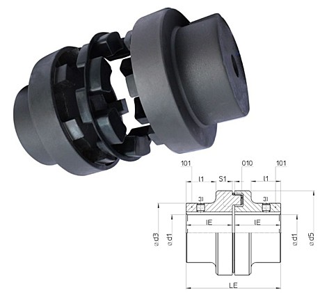 Муфта Nor-Mex E 50 Tschan